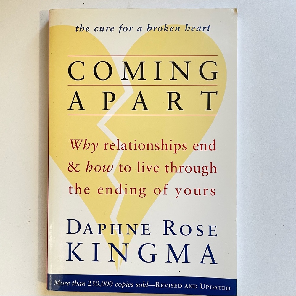Coming Apart by Daphne Rose Kingma - Yellow and White Book